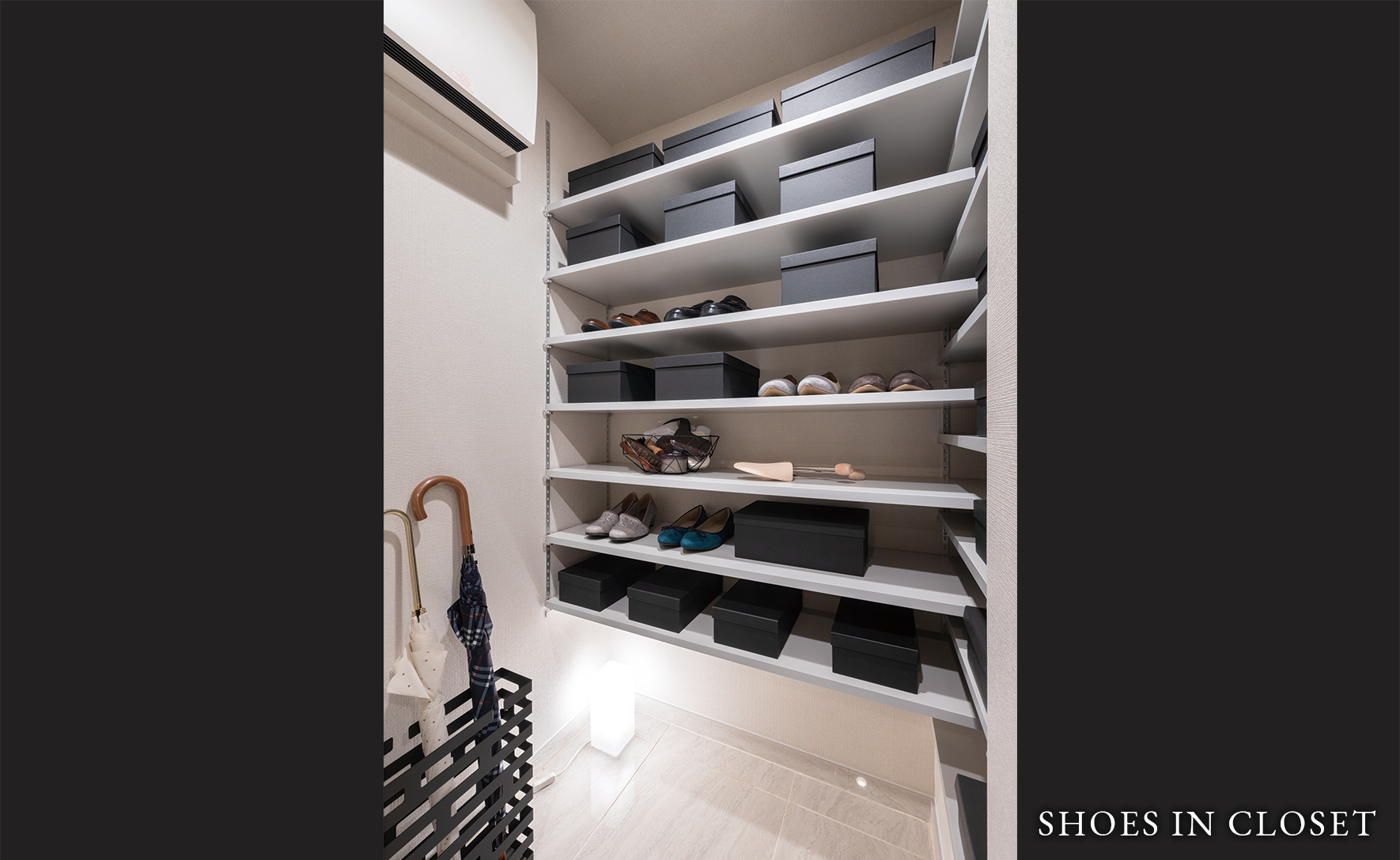 SHOES IN CLOSET