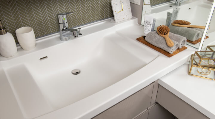 ボウル片寄せ一体型カウンター