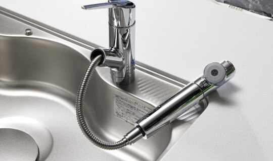 浄水器一体型シャワー水栓