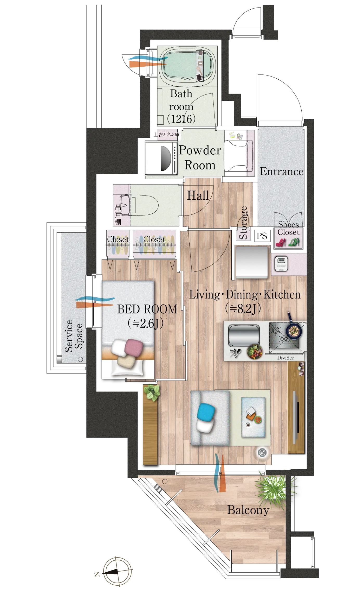 Dtype menu2家具付き