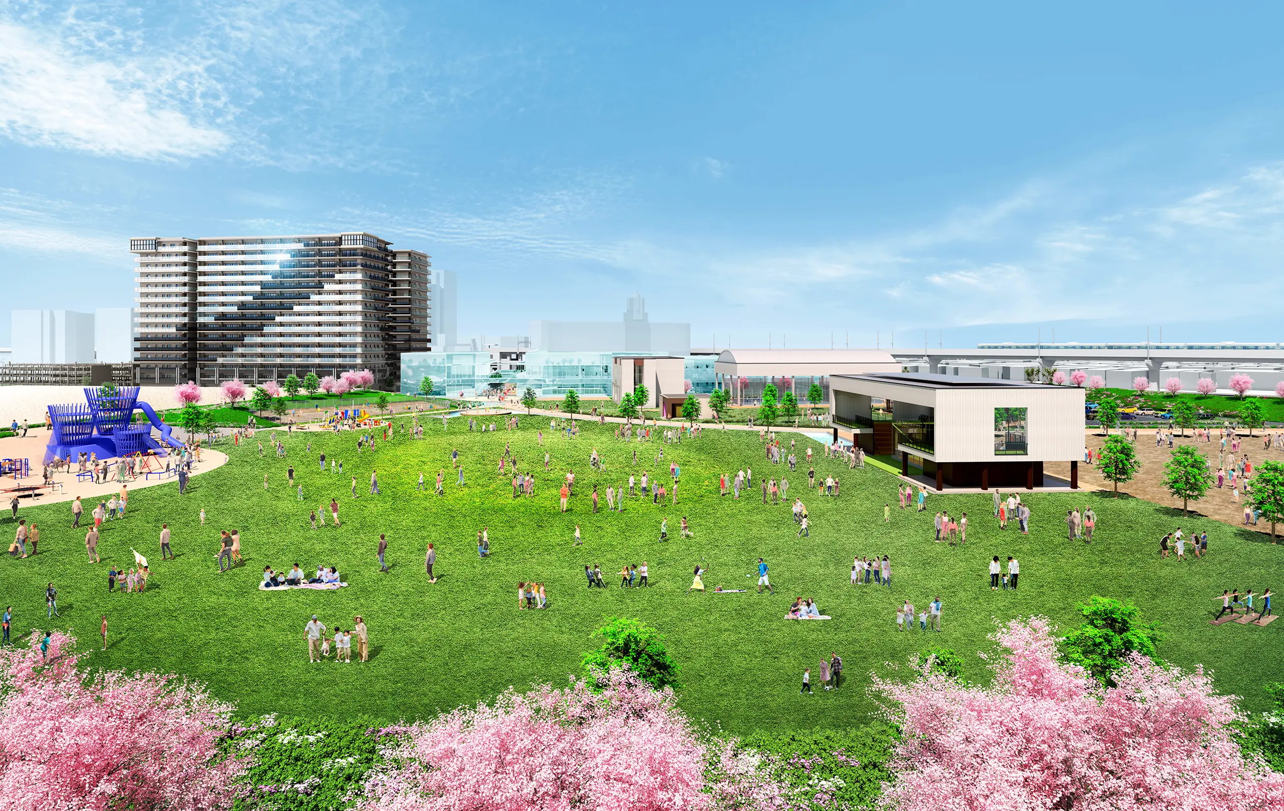 総319邸約6.5haの新しい水賀池公園が舞台です。
